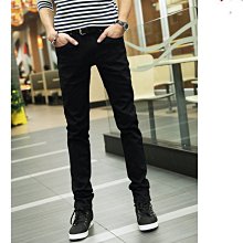 經典 窄版 牛仔 長褲 刀割 膝蓋 破壞 單寧 彈性 牛仔 破褲 歐美  高街男生彈力修身大碼牛仔褲 超贊 歷史價格詳細信息