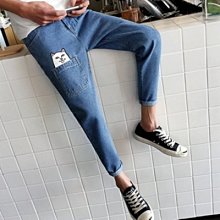 九 分褲 小腳 牛仔 褲-可愛小貓印花哈倫男褲子2色73qy9[獨家進口][米蘭精品] 價格比較,價格查詢,歷史價格詳細信息