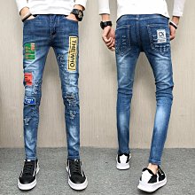 【免運】春秋季牛仔褲 男韓版彈力修身小腳褲 潮流休閑百搭耐磨褲子 歷史價格詳細信息