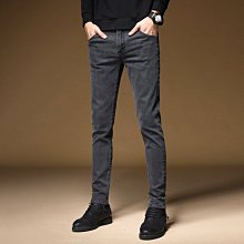 春秋新款男式牛仔褲韓版潮流修身小腳褲彈力男士破洞外貿長褲 歷史價格詳細信息