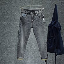 男童簡約彈力牛仔小腳修身褲子2023春季瘦版寶寶小中大童長褲潮 歷史價格詳細信息