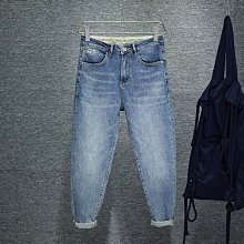 高端牛仔褲男士春秋新款九分褲修身直筒2023新款休閒男褲 歷史價格詳細信息