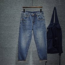 【型男會社】0511 YYS 香港高端微哈老爹牛仔褲男潮牌寬松小直筒九分褲彈力破洞補丁9分 歷史價格詳細信息