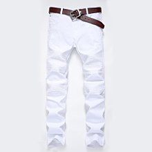 【型男會社】0516 QKN 春夏新品經典磨破藍色牛仔褲潮流時尚爆款簡約男褲0603 歷史價格詳細信息