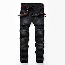 【型男會社】0516 QKN 春夏新品經典磨破藍色牛仔褲潮流時尚爆款簡約男褲0603 歷史價格詳細信息