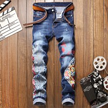 磨白 微破壞 刷色牛仔褲 刷色輕破壞長褲小尺碼大尺碼*OLDNICK老尼克*11102017-10 歷史價格詳細信息