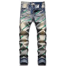 磨白 微破壞 刷色牛仔褲 刷色輕破壞長褲小尺碼大尺碼*OLDNICK老尼克*11102017-10 歷史價格詳細信息