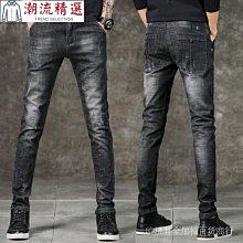 褲子春男牛仔褲春夏季新款美式高街港風牛仔褲男寬鬆直筒褲男鬆緊 歷史價格詳細信息