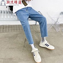 九分牛仔褲男直筒寬松2022年春秋新款潮牌薄款潮流秋季休閑長褲子 歷史價格詳細信息