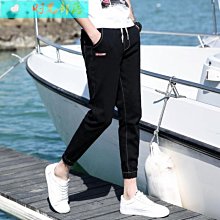 『熱賣』牛仔褲鬆緊 丹寧 牛仔 藍 長褲 男士 縮口 窄管 牛仔哈倫褲  韓版 腰 束腳 緊腿褲 男 秋冬 歷史價格詳細信息