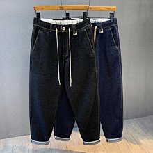 春季松緊腰男士牛仔褲加肥加大高腰彈力肥佬胖子400斤大碼褲子 歷史價格詳細信息