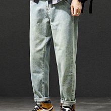 【熱賣精選】 牛仔褲男款夏季潮牌寬松水洗直筒闊腿褲日系cityboy復古休閑褲子 歷史價格詳細信息