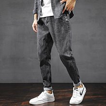 牛仔褲男秋冬季2022年新款潮牌寬松垂感直筒闊腿褲男生休閑長褲子 歷史價格詳細信息