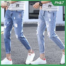 【潮派衣櫥】男士牛仔褲 韓版緊身青年雪花褲子男 彈力潮牌高級長褲窄管男 Z0131 歷史價格詳細信息