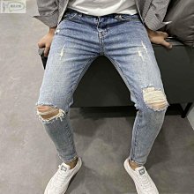 【潮派衣櫥】男士牛仔褲 韓版緊身青年雪花褲子男 彈力潮牌高級長褲窄管男 Z0131 歷史價格詳細信息