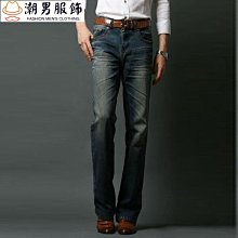 牛仔褲男 喇叭褲 男式牛仔微喇叭褲 韓版潮彈力長褲 修身喇叭 男牛仔長褲 歷史價格詳細信息