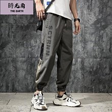 【時光角】 褲子男夏秋季薄款加肥加大尺碼百搭休閒褲男寬鬆彈力直筒運動褲子 歷史價格詳細信息