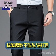 【時光角】 男長褲 休閒褲 夏秋季薄款 男褲 彈力緊身直筒褲子 男 韓版青年褲 商務休閒長褲 歷史價格詳細信息