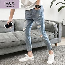 【時光角】 褲子男夏秋季薄款寬鬆直筒垂墜感長褲潮流韓版休閒高街男褲 歷史價格詳細信息