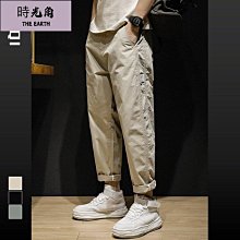【時光角】 男士九分褲 薄款夏秋季白色褲子 男韓版潮流窄管哈倫褲 緊身休閒褲 歷史價格詳細信息