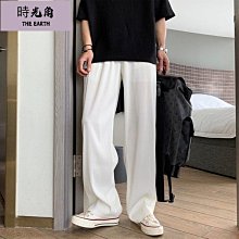 【時光角】 褲子男夏秋季薄款加肥加大尺碼百搭休閒褲男寬鬆彈力直筒運動褲子 歷史價格詳細信息