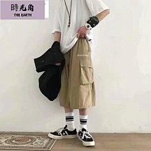 【時光角】 夏秋季薄款褲子男寬鬆潮流直筒鬆緊運動褲男新款男士休閒褲 歷史價格詳細信息