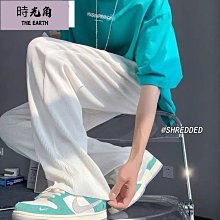 【時光角】 褲子男夏秋季薄款加肥加大尺碼百搭休閒褲男寬鬆彈力直筒運動褲子 歷史價格詳細信息
