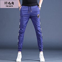 【時光角】 夏秋季薄款休閒褲男寬鬆加肥加大碼春秋速幹運動褲潮流九分褲子 5aah 歷史價格詳細信息