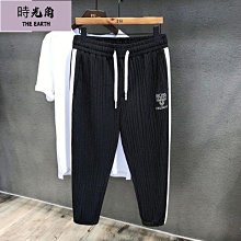 【時光角】 新款春秋季薄款高街排扣褲子男夏街頭嘻哈韓版潮流ins薄款休閒寬鬆寬褲 歷史價格詳細信息