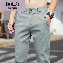【時光角】 夏秋季薄款褲子男寬鬆潮流直筒鬆緊運動褲男新款男士休閒褲 歷史價格詳細信息