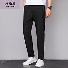 【時光角】 男士九分褲 薄款夏秋季白色褲子 男韓版潮流窄管哈倫褲 緊身休閒褲 歷史價格詳細信息