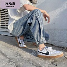 【時光角】 日系復古 easypants丹寧水洗牛仔褲 寬鬆錐形束腳長褲男秋 歷史價格詳細信息