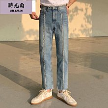 【時光角】 韓國西裝褲男 夏秋季薄款痞帥雅痞輕熟風男裝 垂墜感直筒九分西裝褲 白色高級感褲子 歷史價格詳細信息