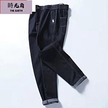 【時光角】 牛仔褲男燙鑽20新款潮牌彈力刺繡長褲子男緊身青年百搭韓版窄管 歷史價格詳細信息