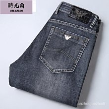 韓版彈力褲子男潮 喬奇.阿瑪尼牛仔褲 男秋冬新款直筒寬鬆商務休閒 歷史價格詳細信息