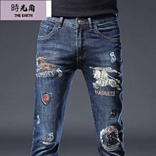 刺繡牛仔褲男潮牌純棉寬鬆直筒微錐水洗復古秋冬大尺碼男士潮流褲子 歷史價格詳細信息