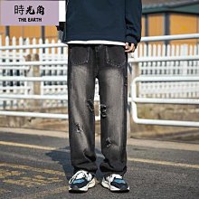 褲子男春秋ins高街潮牌直筒闊腿衛褲寬松百搭運動褲潮流休閑長褲 歷史價格詳細信息