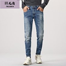 春季新款男士彈力牛仔褲青年時尚修身小直筒百搭商務休閒牛仔長褲 歷史價格詳細信息