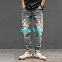 秋冬新款破洞牛仔外套男韓版潮流彈力男外穿上衣懷舊緊身夾克復古 歷史價格詳細信息