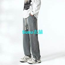 秋季新款大尺碼牛仔褲男寬鬆潮胖日系復古懷舊男褲220斤胖子褲子潮 歷史價格詳細信息