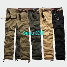四季男士男多口袋工裝褲大碼寬松戶外休閑工作勞保服褲子純棉長褲 歷史價格詳細信息