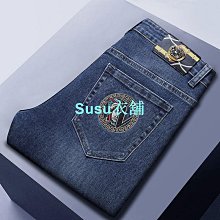 秋冬牛仔褲男緊身直筒彈力鬆緊腰頭抽繩拉鍊休閒褲 歷史價格詳細信息