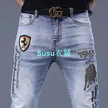 春夏新款高檔牛仔褲男直筒青年彈力中腰寬鬆休閒長褲男士牛仔褲 歷史價格詳細信息