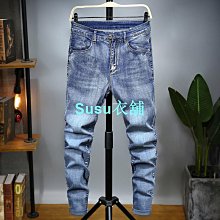 加大尺碼 彈性牛仔褲 橫須賀刺繡 側貼袋工作褲 中直筒 牛仔長褲 車繡後袋丹寧(307-7227-21)藍黑色sun-e 歷史價格詳細信息