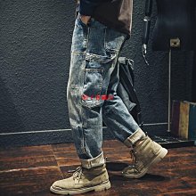 工裝牛仔褲男士冬季寬鬆加肥加大潮胖大尺碼秋季秋冬款加絨休閒褲子 歷史價格詳細信息