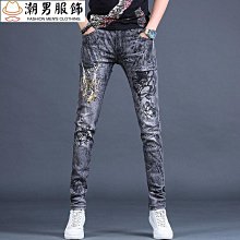 牛仔短褲韓版緊身彈性工裝◆夏季特賣◆潮流痞帥牛仔短褲男士夏季馬褲拼接個性五分褲貼布毛邊韓版潮 歷史價格詳細信息