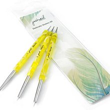 [御甲材料批發商城] 水晶筆 / 光療凝膠筆 / 3D粉雕筆 / 專用筆蓋 - 三支組 (中) 歷史價格詳細信息