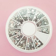 美甲飾品混合鉚釘鑽石飾品 美甲水鑽 鑽石 寶石 珠寶 鉚釘 混合裝飾 飾品 台灣現貨 歷史價格詳細信息