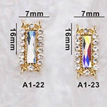 韓風新款《A1-17 復古金邊鑽》合金鑽 金框菱形鑽 美甲鑽 鑽 指甲貼鑽 金屬合金鑽【羽美甲 歷史價格詳細信息