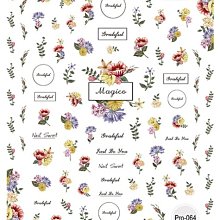 艾薇 Ivy’s Nail美甲批發╭＊5D浮雕美甲貼紙 PRO-064 叢林花卉（薄韌） 指甲貼紙 日韓人氣立體貼紙 價格比較,價格查詢,歷史價格詳細信息